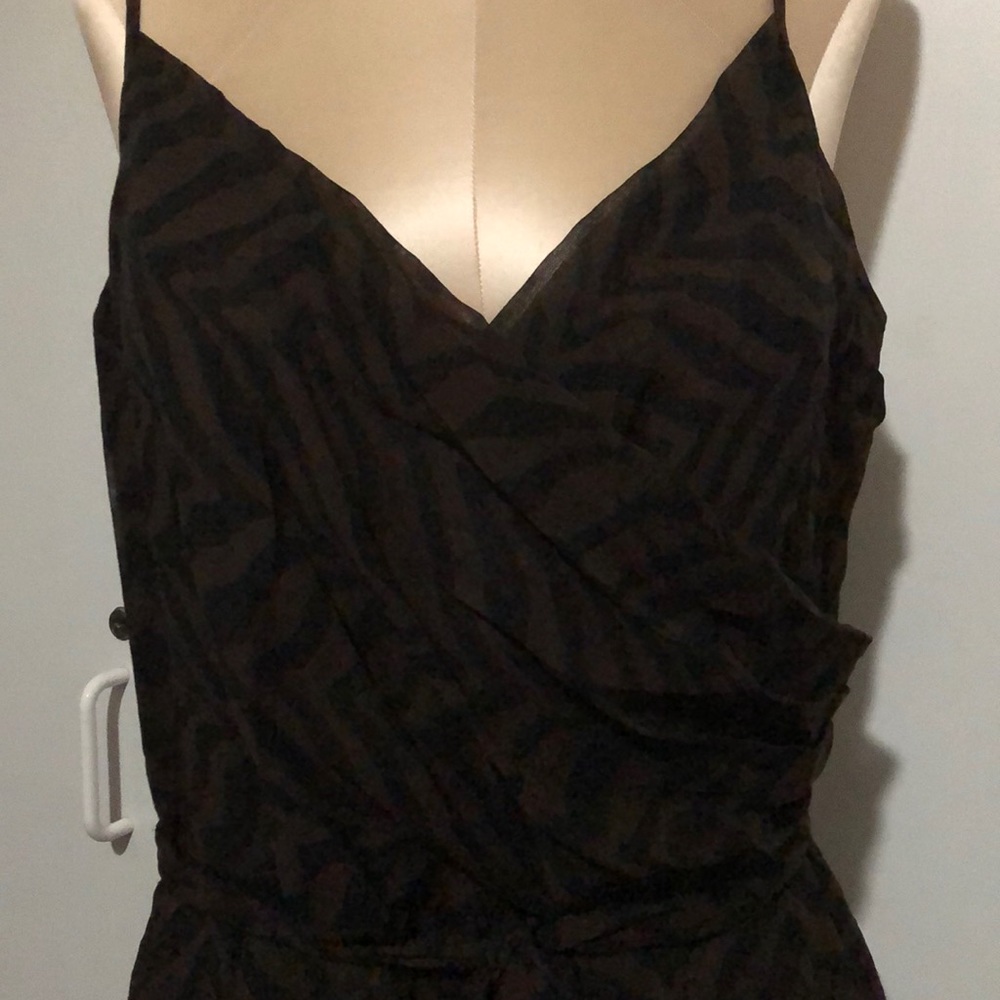 COPY - NWT Talbots 10, Brown black prints silk dress